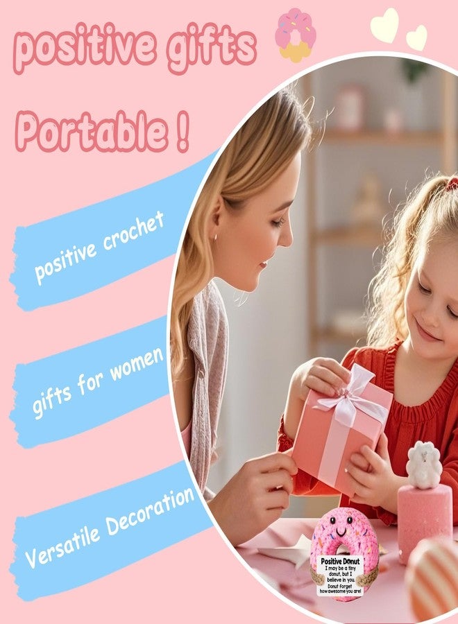 سكويشي ألعاب كروشيه ناعمة، دمى كروشيه ناعمة للبنات، هدايا يدوية الصنع مع رسالة للنساء والرجال والأصدقاء وزملاء العمل، هدية عيد ميلاد أو عيد الميلاد، ديكور منزلي (وردي) - Image 4